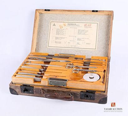 Très rare nécessaire-mallette de chirurgien...