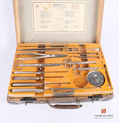 Très rare nécessaire-mallette de chirurgien...