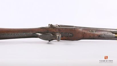 Fusil de chasse à percussion, canons en table...