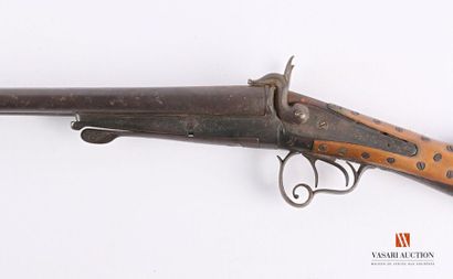 Fusil de chasse à broches, canons en table...