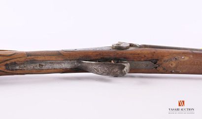 Fusil de chasse à percussion, canons en table...