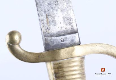 Sabre briquet modèle AN IX, poignée laiton...