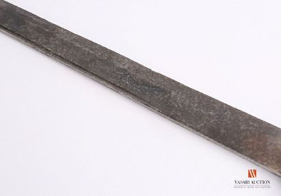 Couteau de vénerie, poignée bois strié, pommeau...