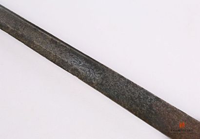 Couteau de vénerie, poignée bois strié, pommeau...