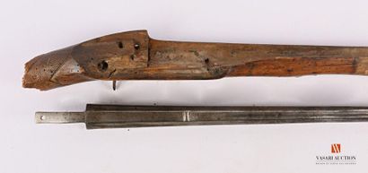 Canon de fusil à silex, à pans puis rond,...