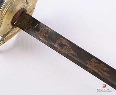 Épée d'officier, monture laiton à une branche...