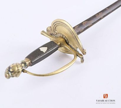 Épée d'officier, monture laiton à une branche...