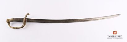 Sabre d'officier modèle 1821, monture laiton...
