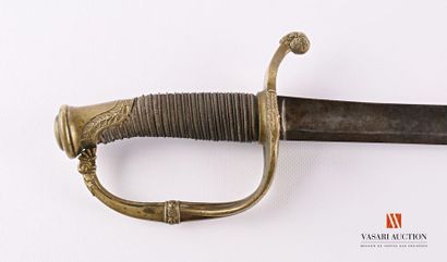 Sabre d'officier modèle 1821, monture laiton...