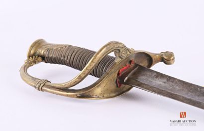 Sabre d'officier modèle 1821, monture laiton...
