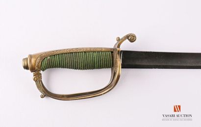 Sabre d'officier type 1821, monture laiton...