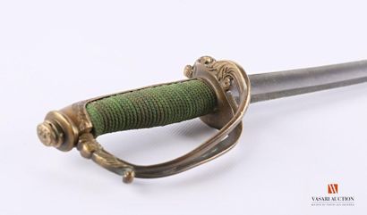 Sabre d'officier type 1821, monture laiton...