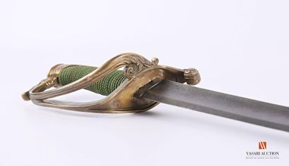 Sabre d'officier type 1821, monture laiton...