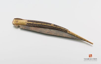 Couteau pliant dit Navaja, modèle à cran...
