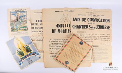 Documents : ordre de mobilisation générale...