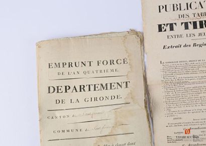 Documents : Emprunt forcé de l'an quatrième,...