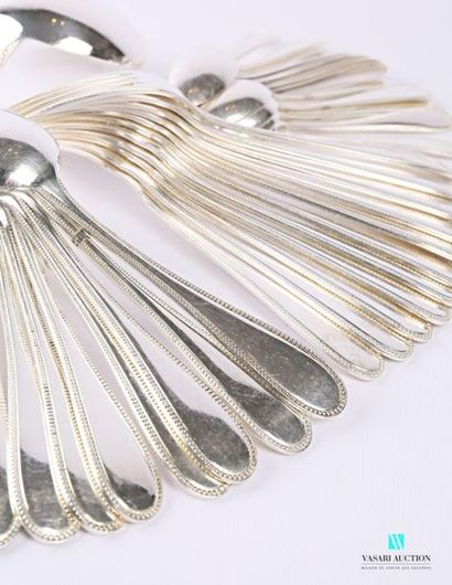 Housewife's part in silver plated metal,...