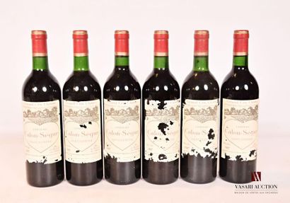 6 bottlesChâteau CALON SÉGURSt Estèphe GCC1987
And....