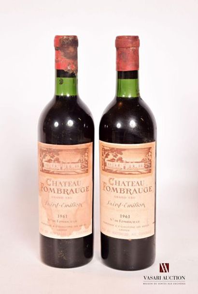 2 bottlesChâteau FOMBRAUGESt Emilion GC1961
And....