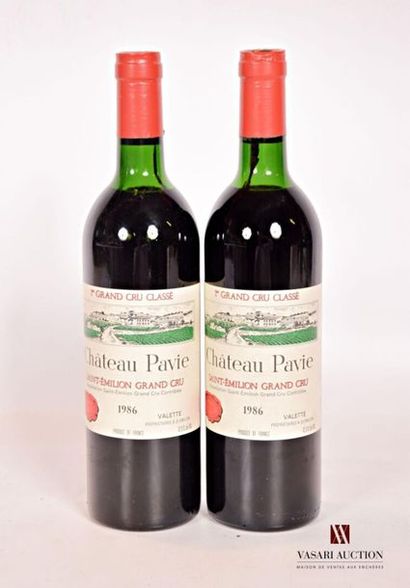 2 bottlesChâteau PAVIESt Emilion 1er GCC1986
And....