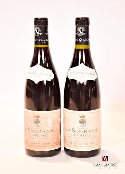 2 bottlesHERMITAGE La Sizeranne mise Chapoutier1995
And....