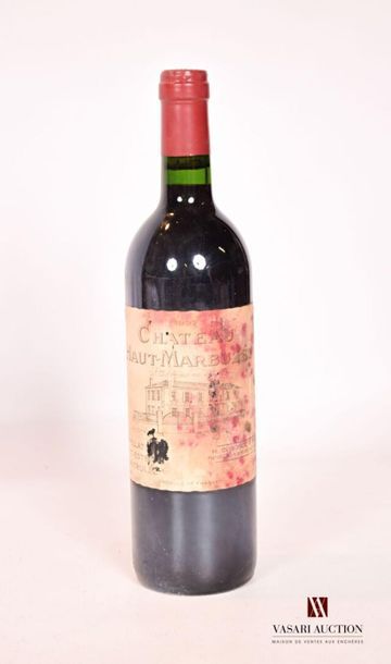 1 bottleChâteau HAUT MARBUZETSt Estèphe1997
And....
