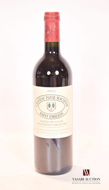 1 bottleChâteau PAVIE MACQUINSt Emilion GCC2002
Presentation...