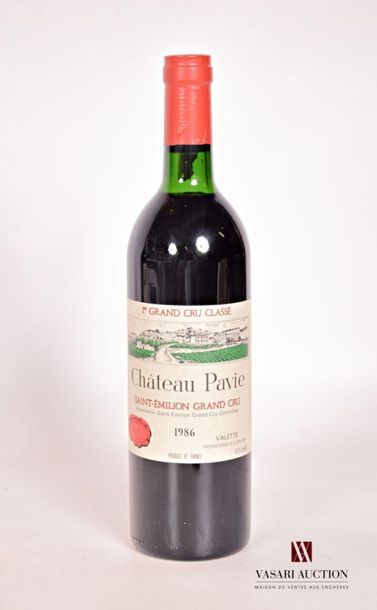 1 bottleChâteau PAVIESt Emilion 1er GCC1986
And....