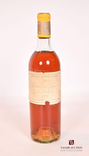 1 bottleChâteau d'YQUEM1er Cru Sup Sauternes1970
And....