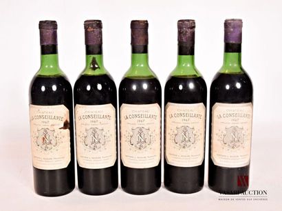 5 bottlesChâteau LA CONSEILLANTEPomerol1967
And....