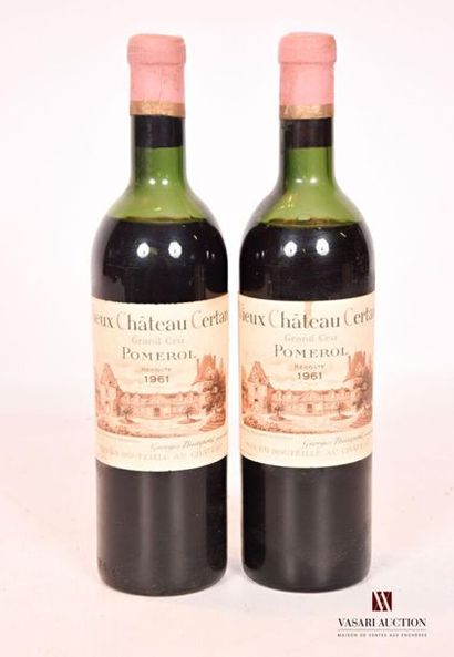 2 bottlesVIEUX CHÂTEAU CERTANPomerol1961
And:...