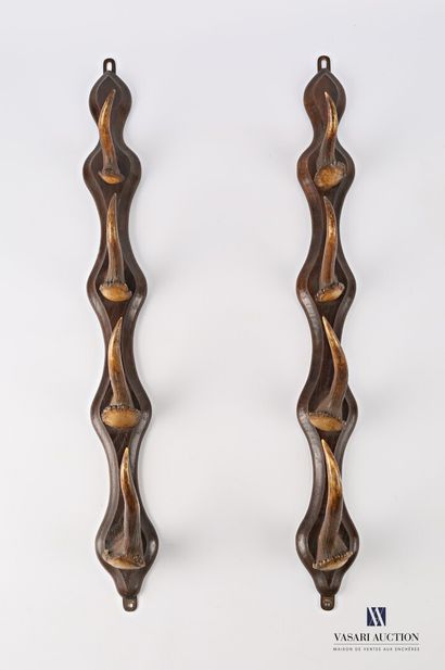 Paire de portes fusil à quatre patères en...