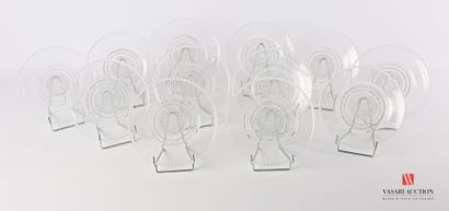 LALIQUE René

Suite de douze assiettes à...