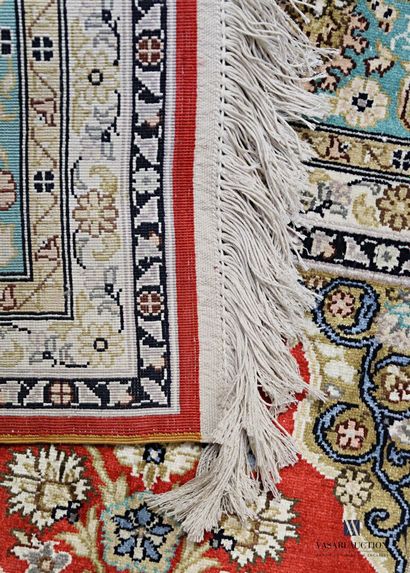 PERSE

Pair of silk carpets decorated with...