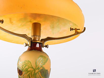 LA ROCHERE

Lampe en verre multicoule à décor...