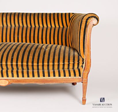 Mobilier de salon en placage de bois marqueté...