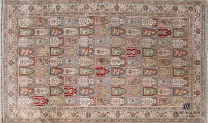 Silk carpet with ninety-nine compartments...