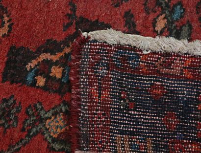 Woollen rug decorated with geometrical patterns...