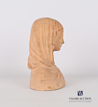 Terracotta subject representing the bust...