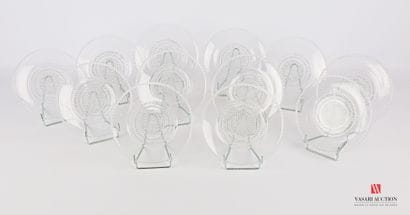 LALIQUE René

Suite de douze assiettes à...
