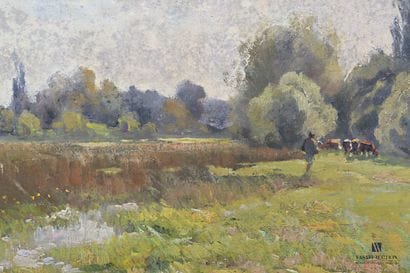 P.T. DOSK Raoul (1860-1937)

Bruges Marshes

Oil...