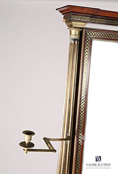 A mahogany and mahogany veneered psymee,...