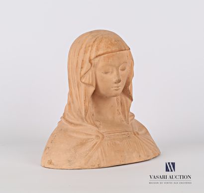 Terracotta subject representing the bust...