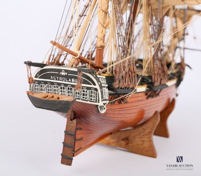 Model of the Astrolabe made of wood, string,...