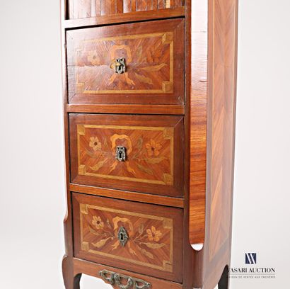 Storage cabinet in rosewood veneer inlaid...