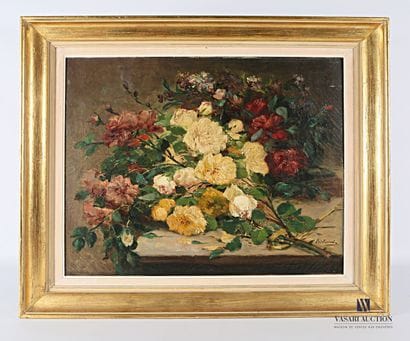 RICHARD 

Still life with a bouquet of flowers

Oil...