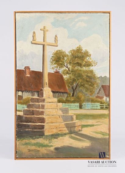 MASSON M. (20th century)

Breton Calvary

Oil...