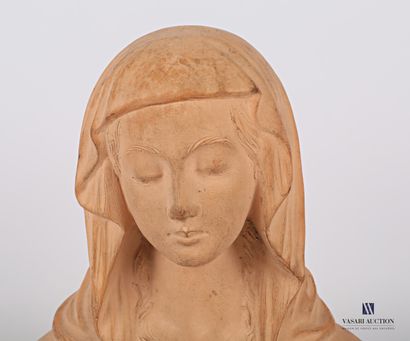 Terracotta subject representing the bust...
