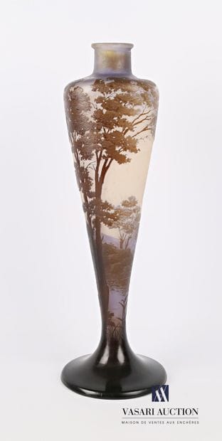 GALLÉ Émile (1846-1904) 

Vase de forme balustre...