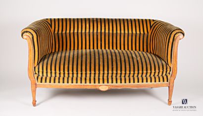 Mobilier de salon en placage de bois marqueté...